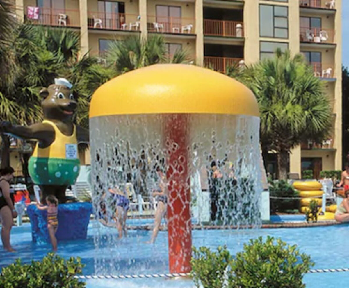Sea Mist Oceanfront Resort exterior on Ocean Boulevard, Myrtle Beach